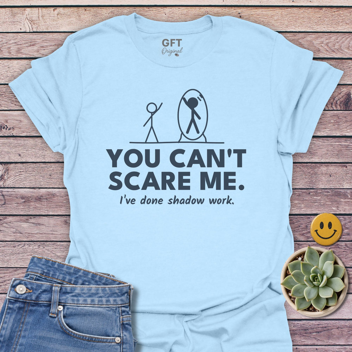 Shadow Work T-Shirt in Light Blue