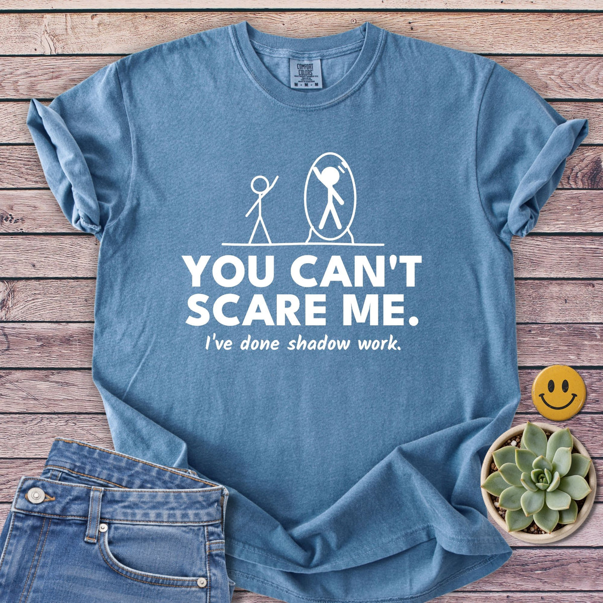 Shadow Work T-Shirt in Blue Jean