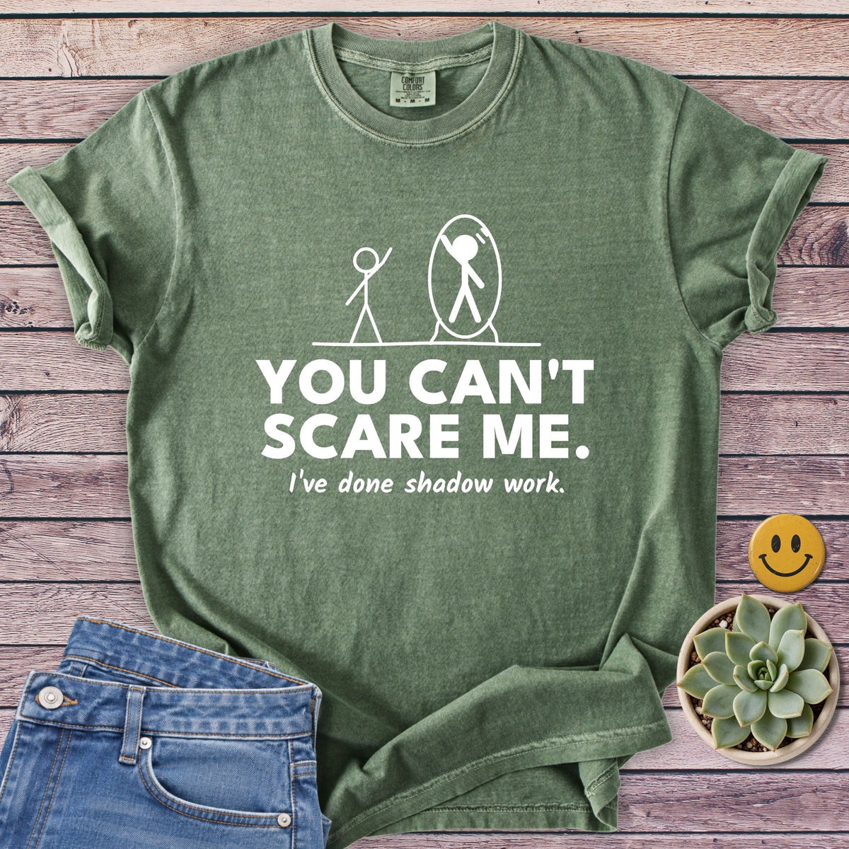 Shadow Work T-Shirt in Moss