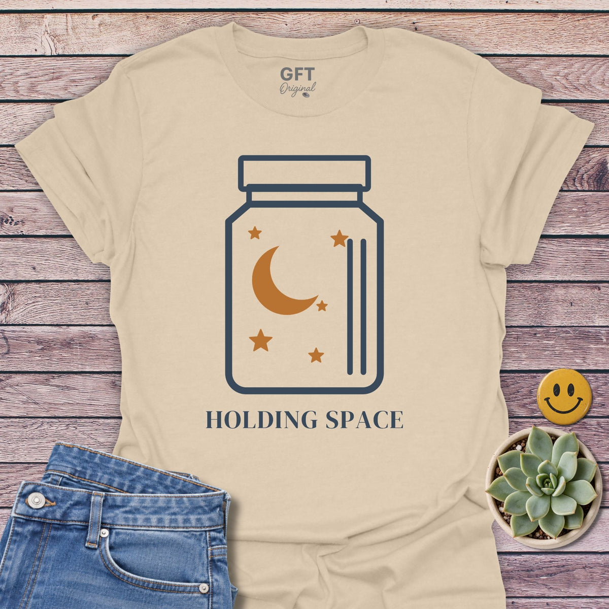 Holding Space T-Shirt in Sand