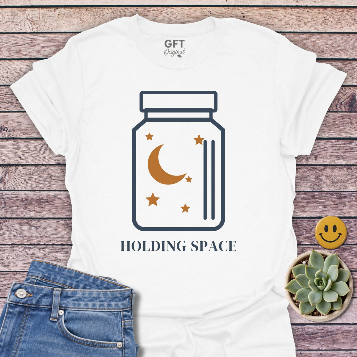 Holding Space T-Shirt in White