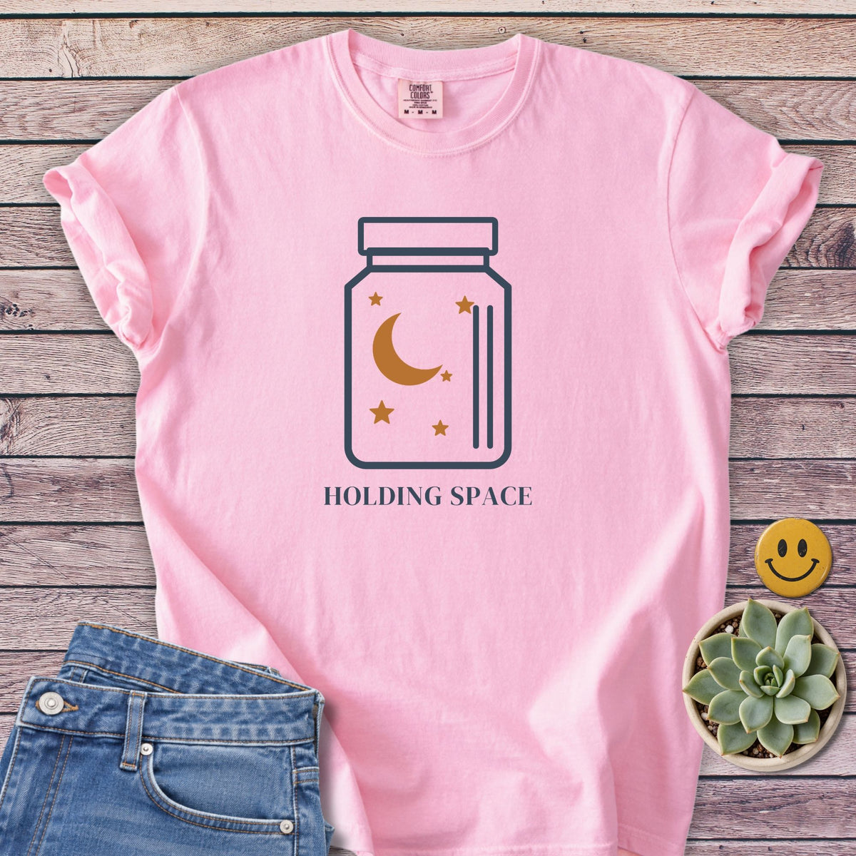 Holding Space T-Shirt in Blossom