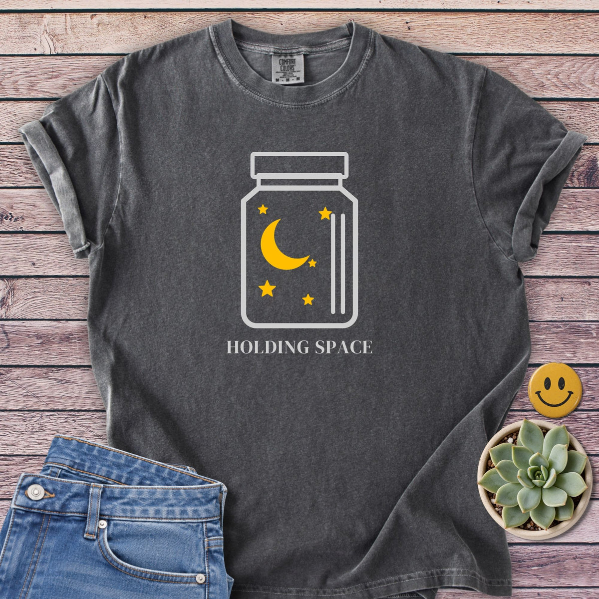 Holding Space T-Shirt in Pepper