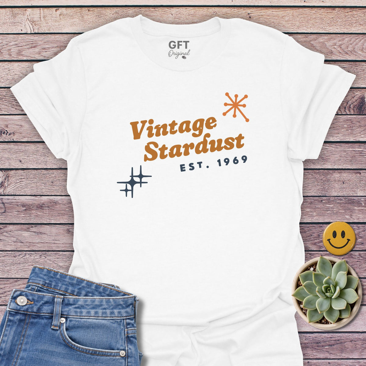 Vintage Stardust T-Shirt in White