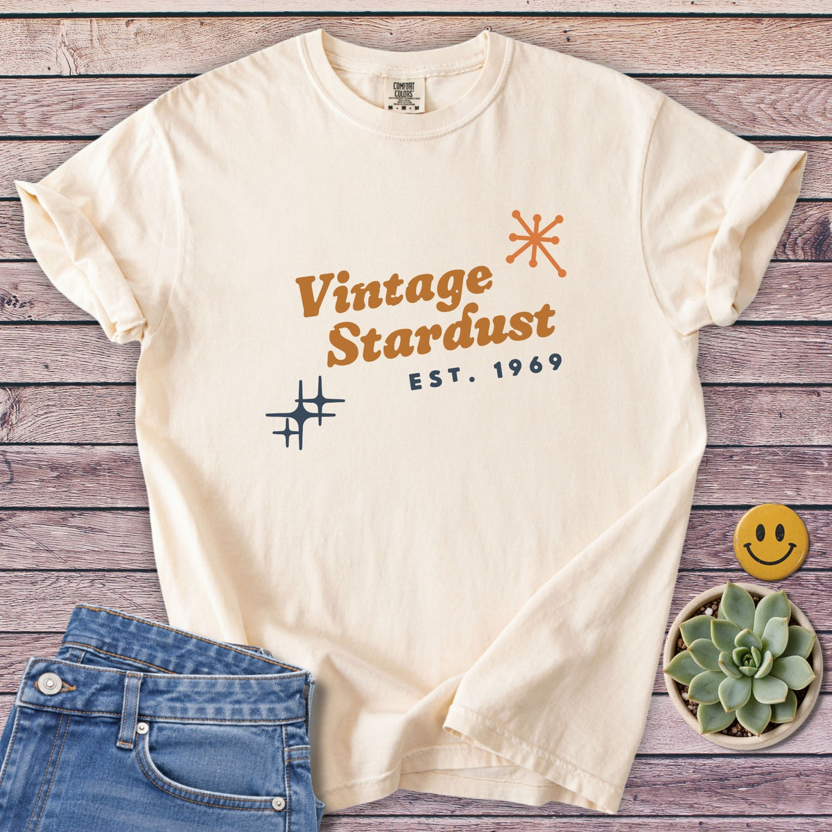 Vintage Stardust T-Shirt in Ivory