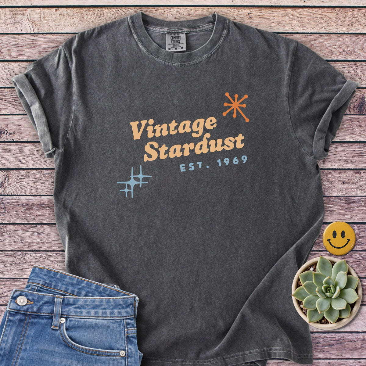 Vintage Stardust T-Shirt in Pepper