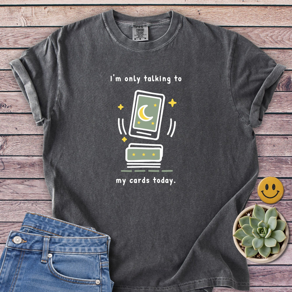 Only Cards Today T-Shirt in Pepper