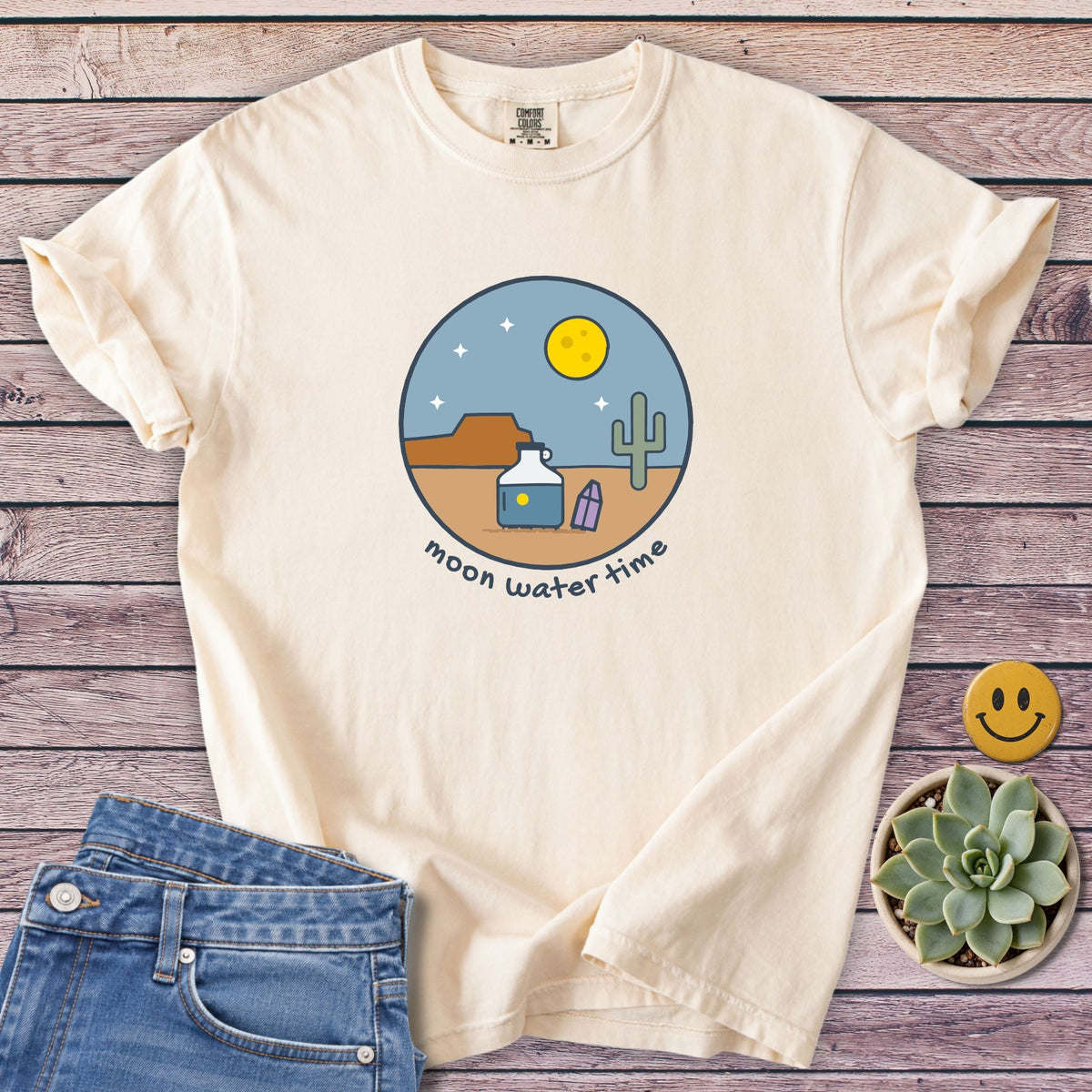 Moon Water Time T-Shirt in Ivory