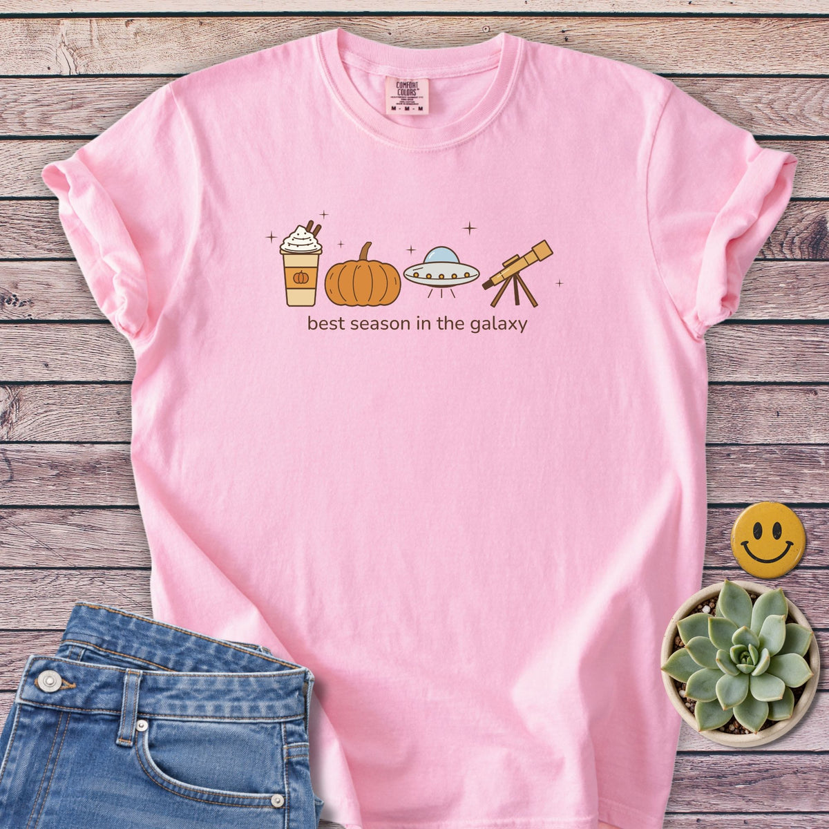 Cosmic Autumn T-Shirt in Blossom