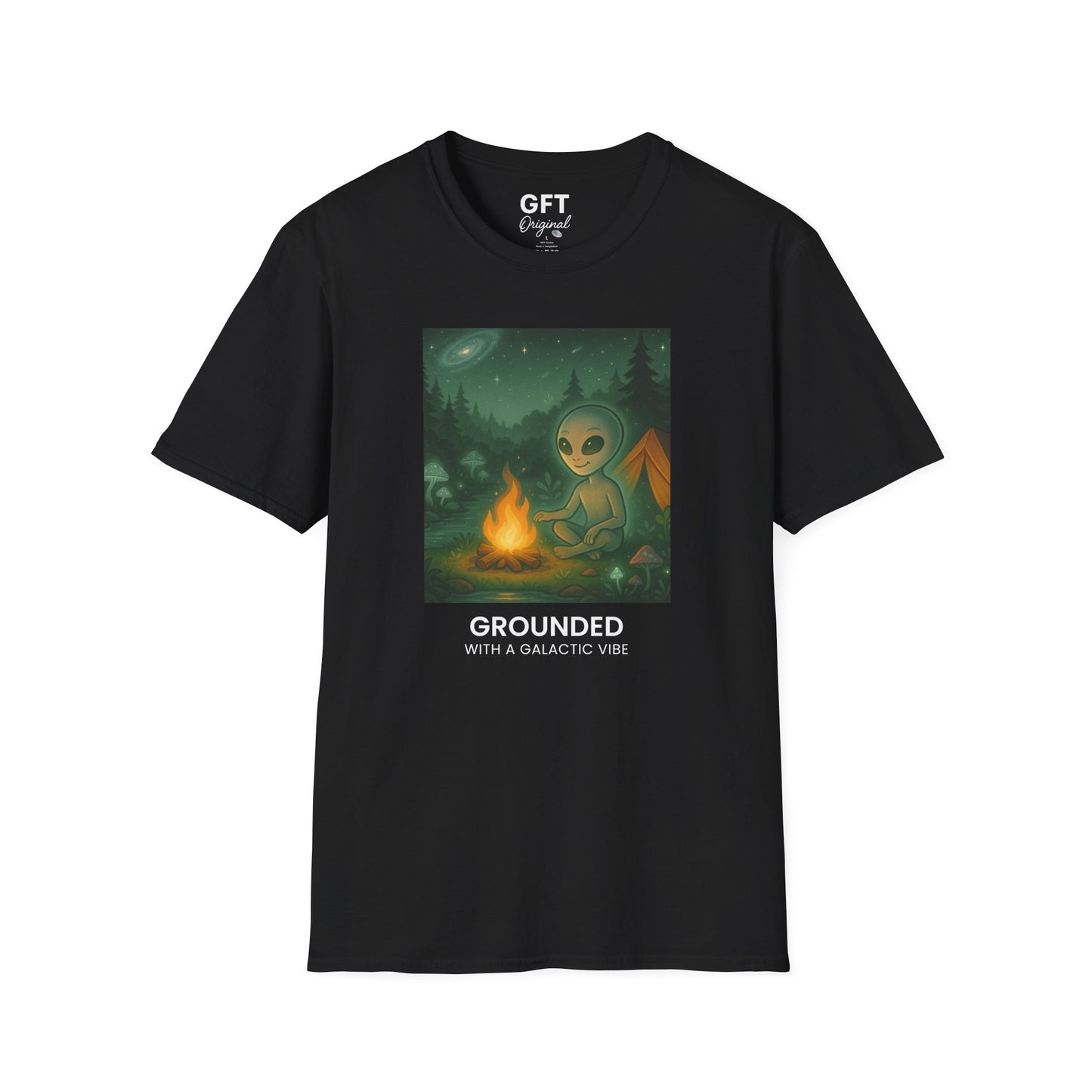 Grounded With A Galactic Vibe (Campfire) - T-Shirt