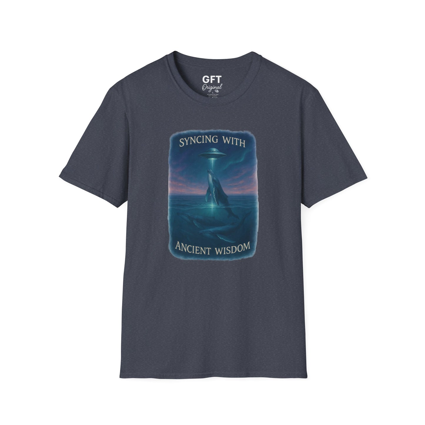Syncing With Ancient Wisdom - Whales - T-Shirt