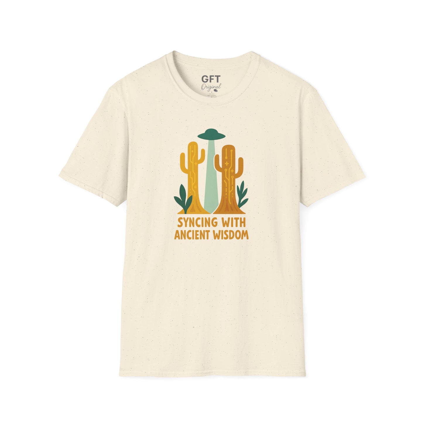 Syncing With Ancient Wisdom (Saguaro) - T-Shirt