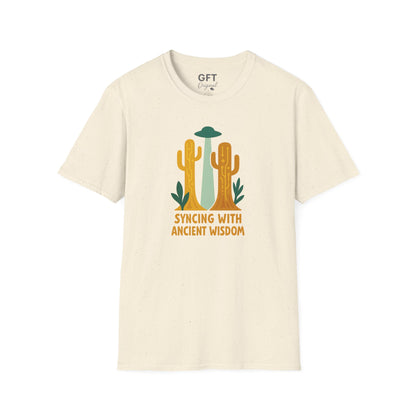 Syncing With Ancient Wisdom (Saguaro) - T-Shirt
