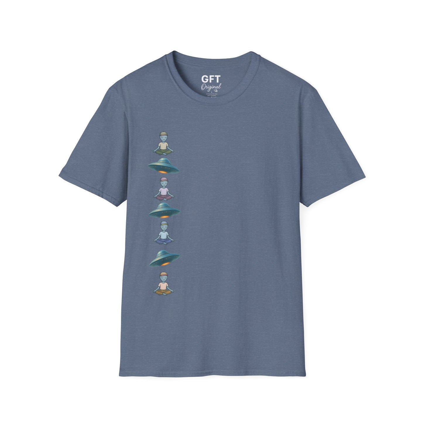 Vertical UFOs & Meditating ETs - T-Shirt