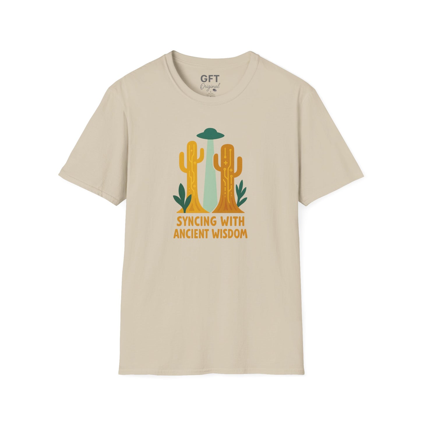 Syncing With Ancient Wisdom (Saguaro) - T-Shirt