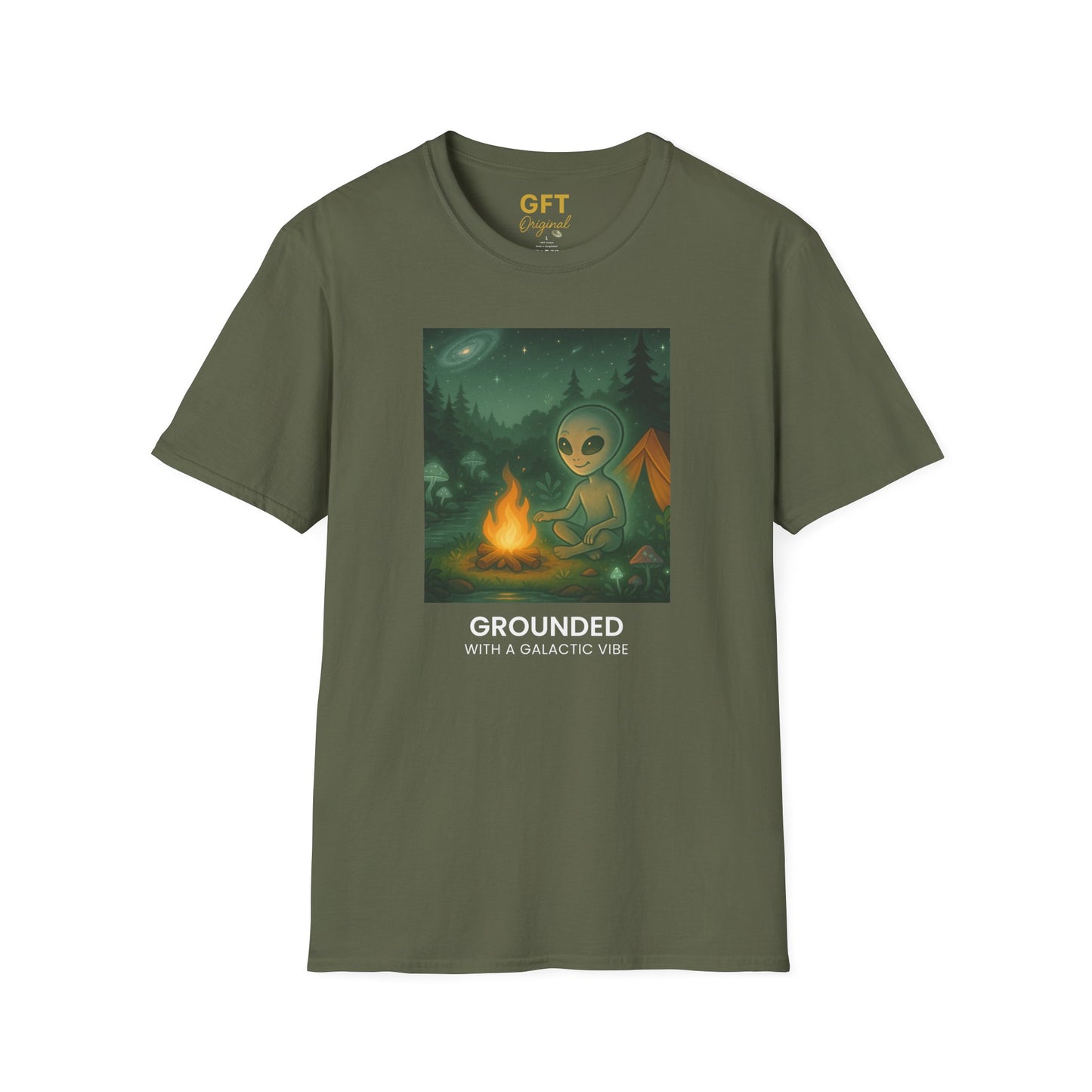 Grounded With A Galactic Vibe (Campfire) - T-Shirt