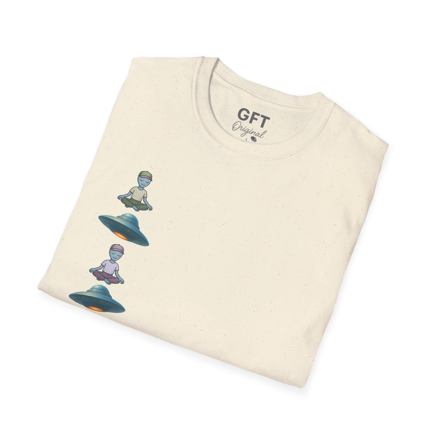 Vertical UFOs & Meditating ETs - T-Shirt