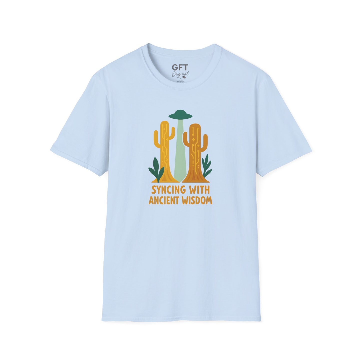 Syncing With Ancient Wisdom (Saguaro) - T-Shirt