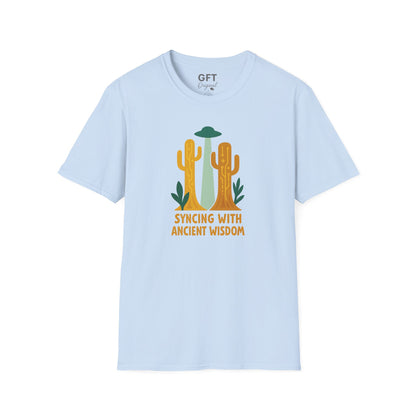 Syncing With Ancient Wisdom (Saguaro) - T-Shirt