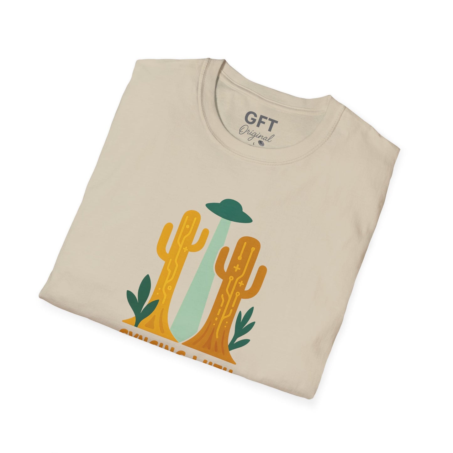 Syncing With Ancient Wisdom (Saguaro) - T-Shirt
