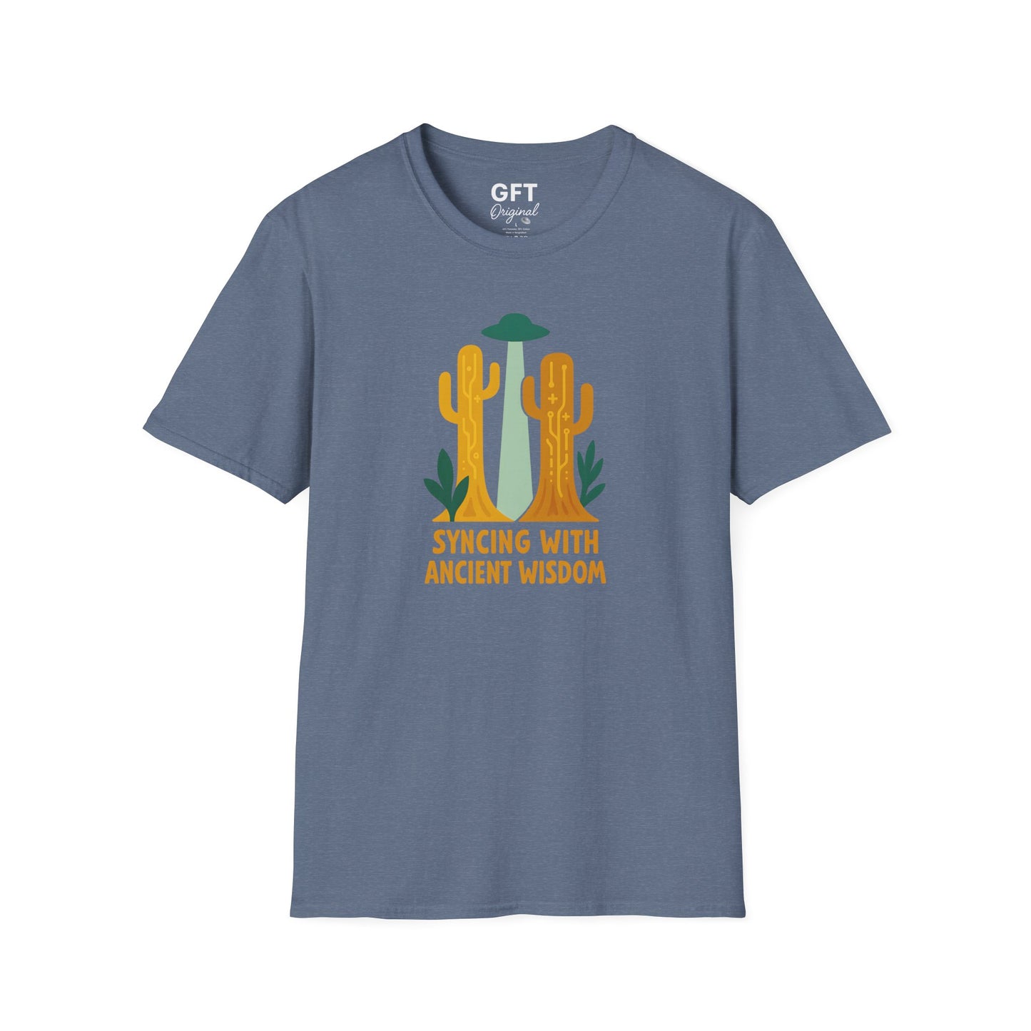 Syncing With Ancient Wisdom (Saguaro) - T-Shirt