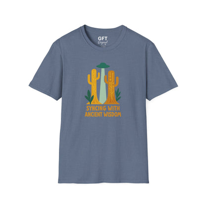 Syncing With Ancient Wisdom (Saguaro) - T-Shirt