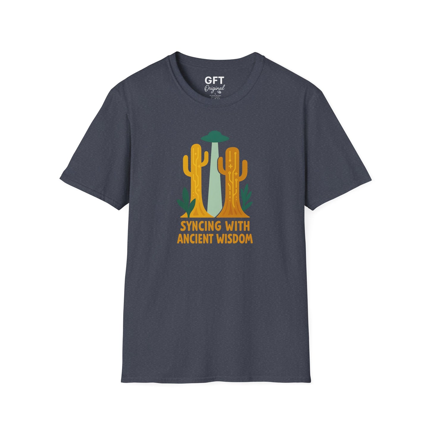 Syncing With Ancient Wisdom (Saguaro) - T-Shirt
