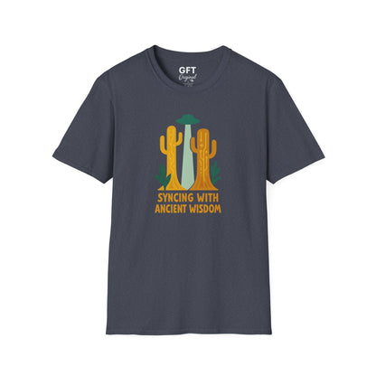Syncing With Ancient Wisdom (Saguaro) - T-Shirt