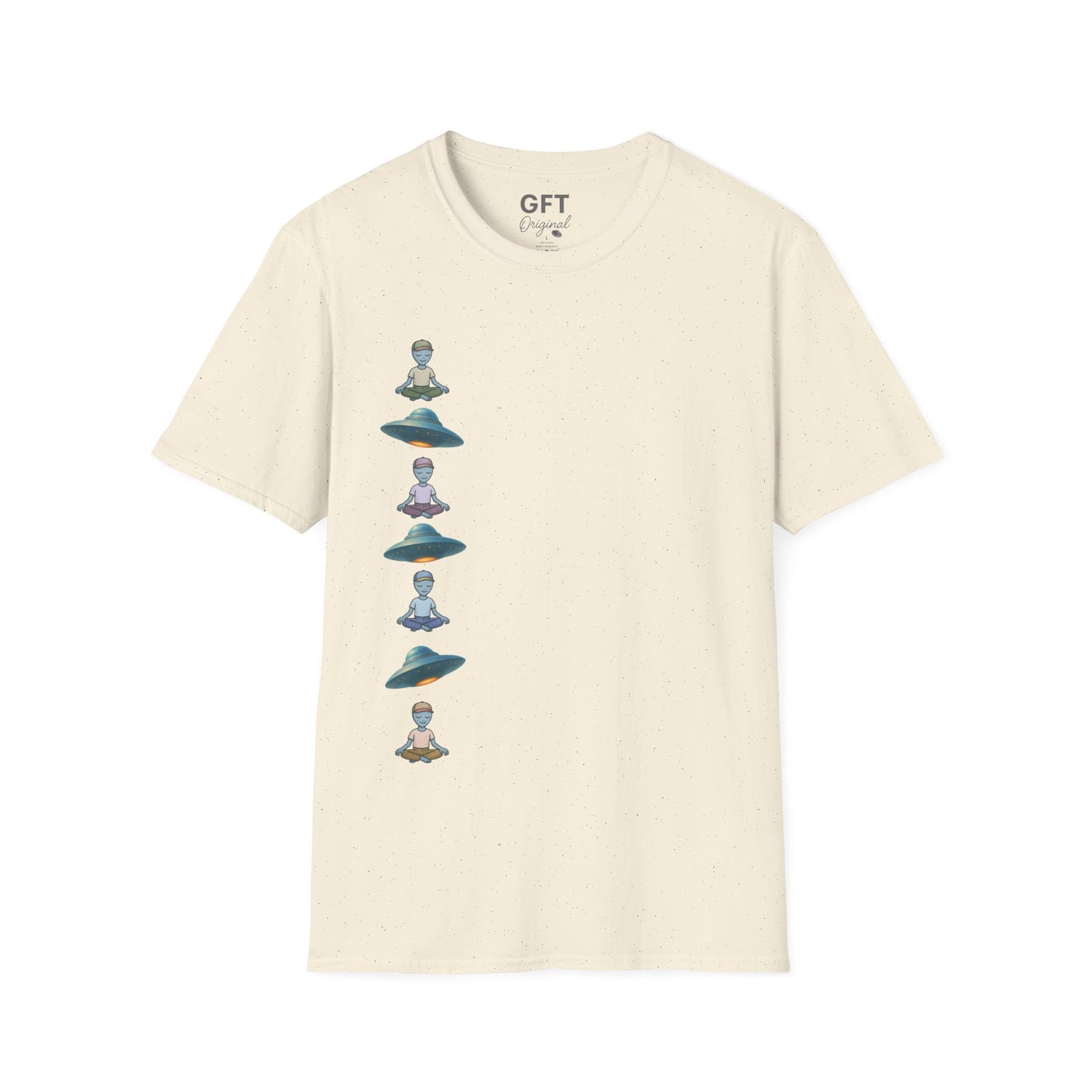 Vertical UFOs & Meditating ETs - T-Shirt