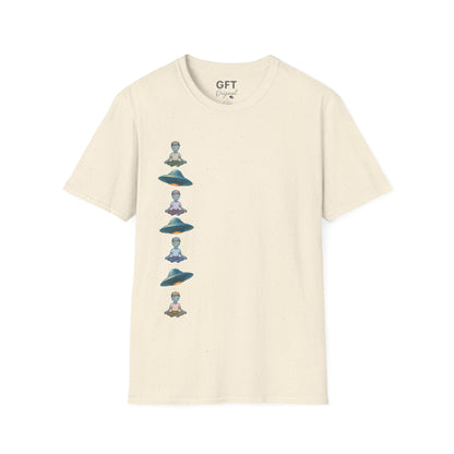 Vertical UFOs & Meditating ETs - T-Shirt