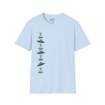 Vertical UFOs & Meditating ETs - T-Shirt