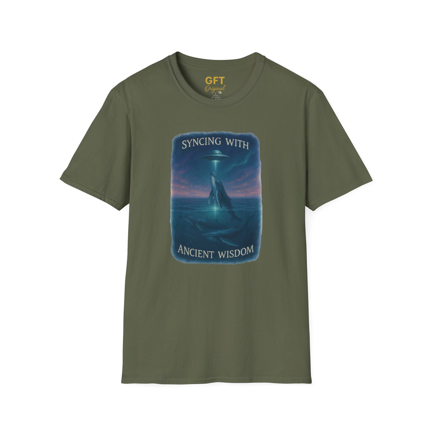Syncing With Ancient Wisdom - Whales - T-Shirt