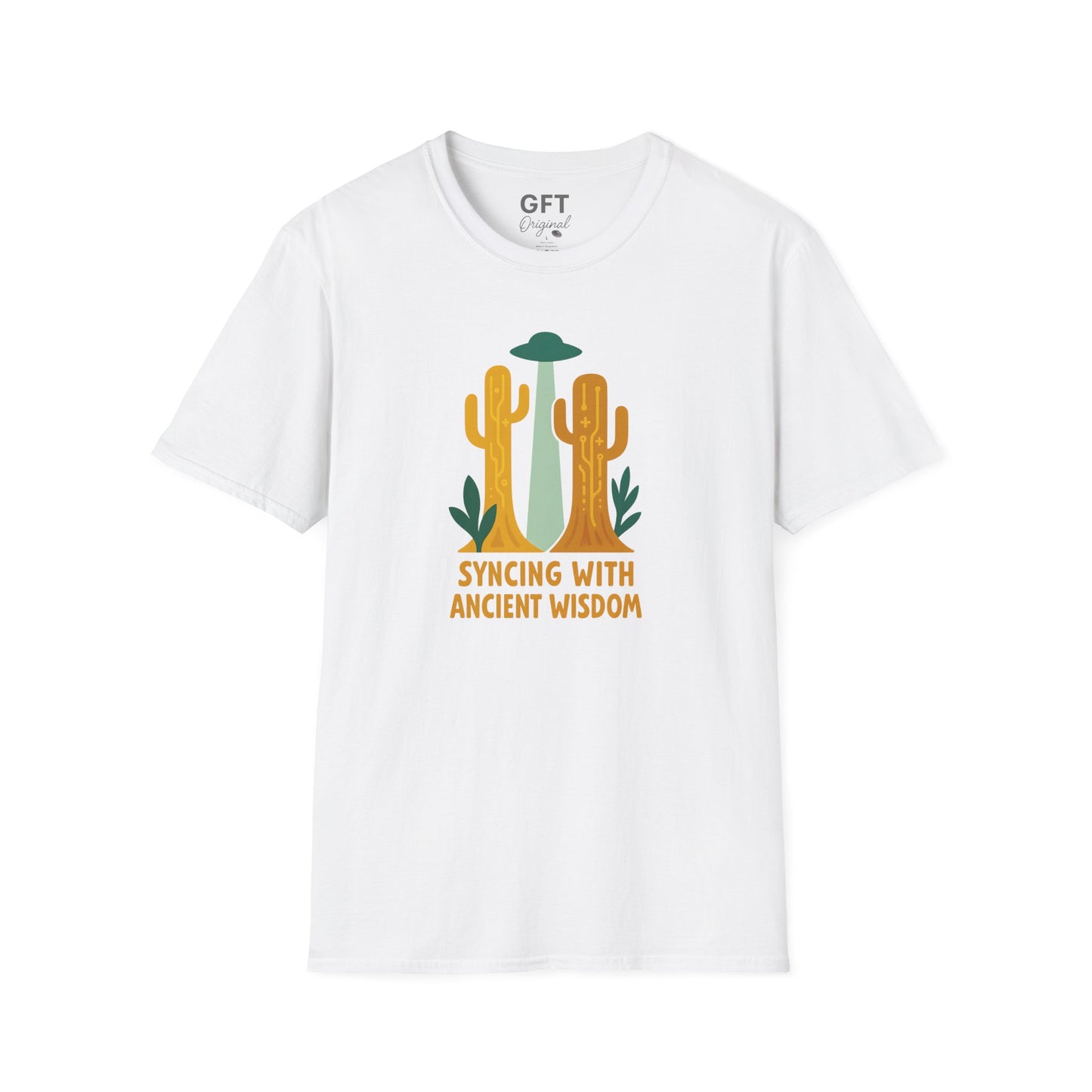Syncing With Ancient Wisdom (Saguaro) - T-Shirt