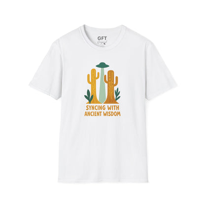 Syncing With Ancient Wisdom (Saguaro) - T-Shirt