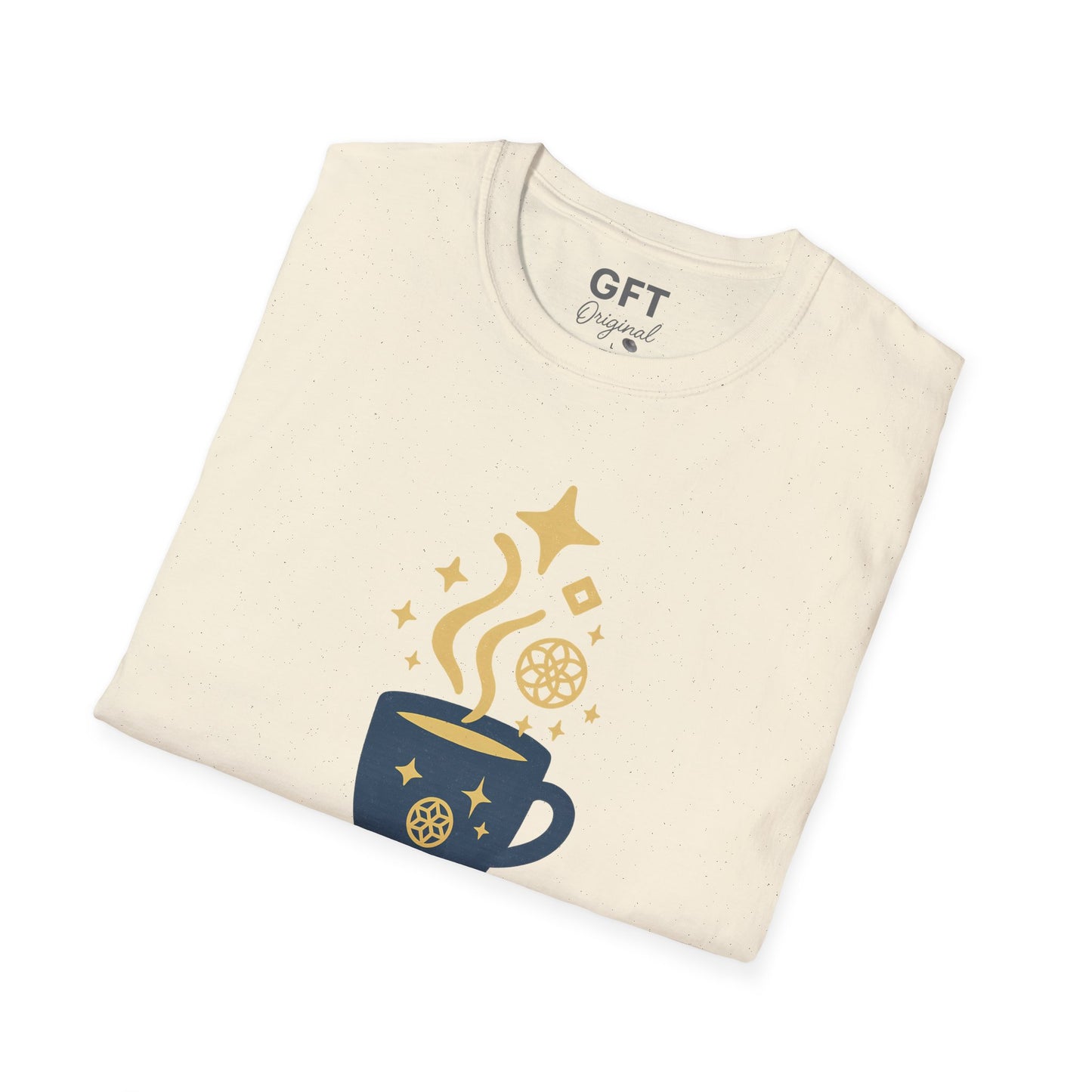 Powered by Coffee & Cosmic Light Codes - T-Shirt