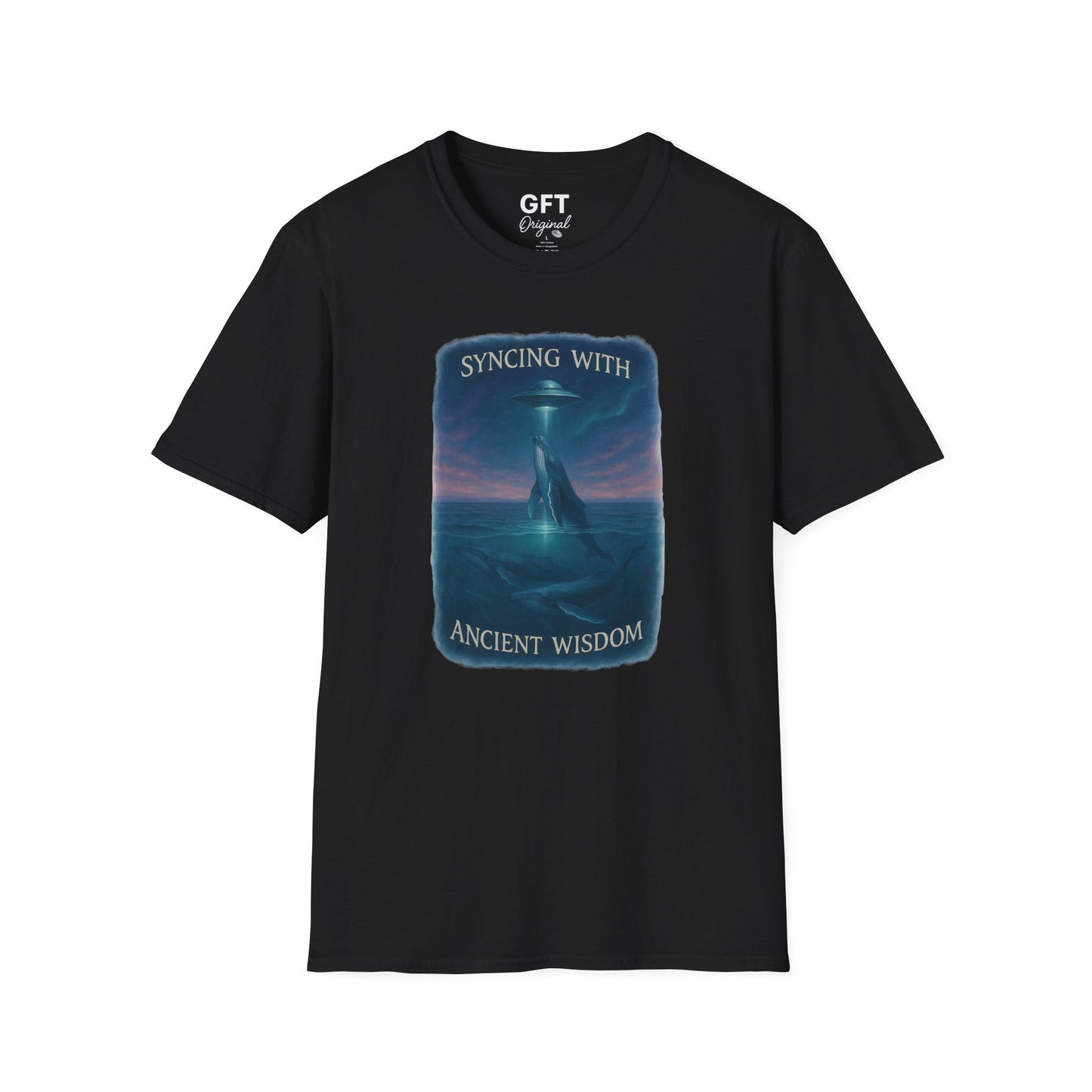 Syncing With Ancient Wisdom - Whales - T-Shirt