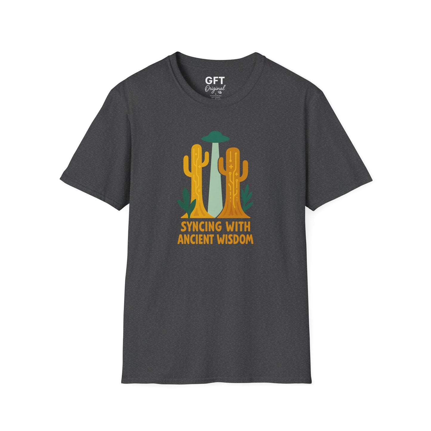 Syncing With Ancient Wisdom (Saguaro) - T-Shirt