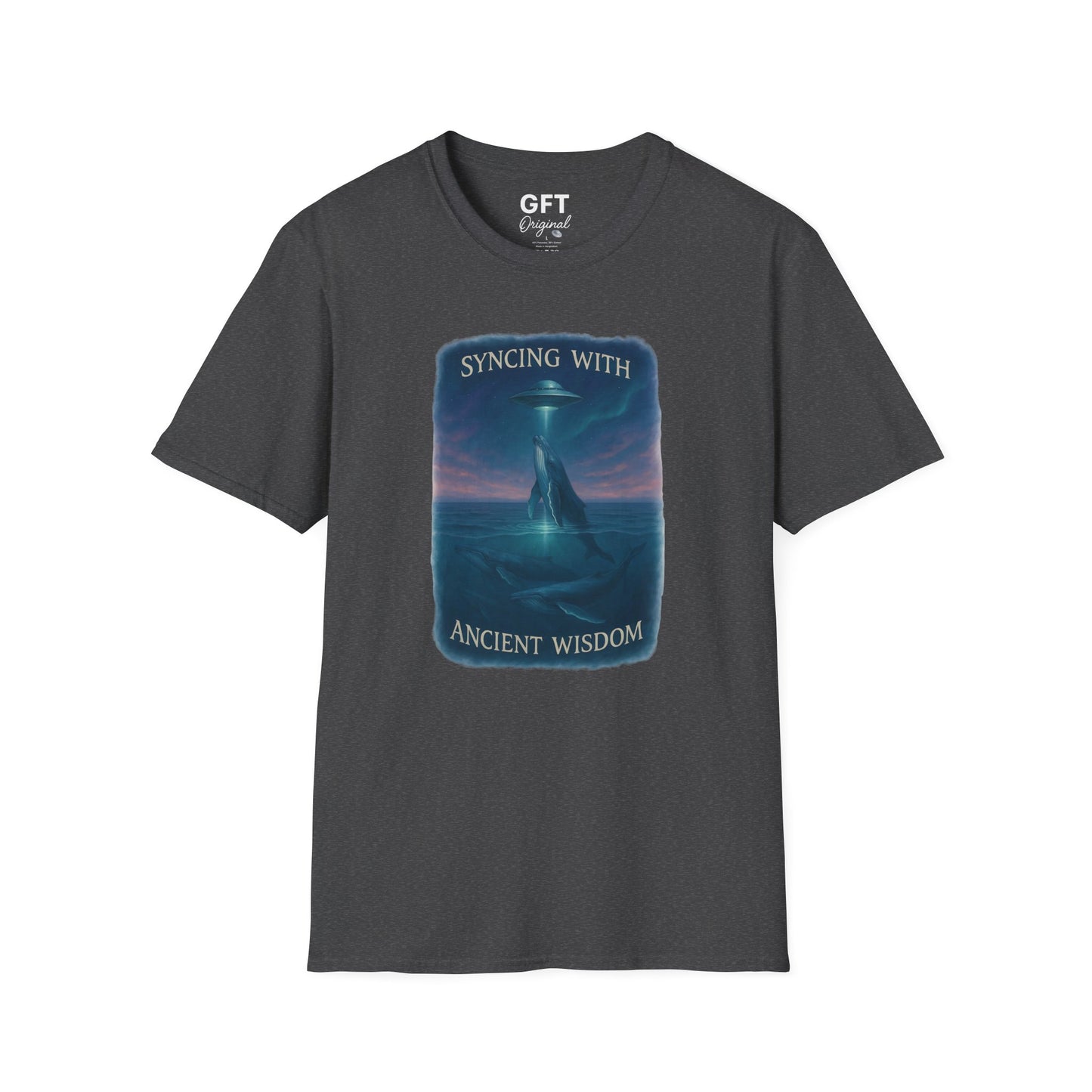Syncing With Ancient Wisdom - Whales - T-Shirt