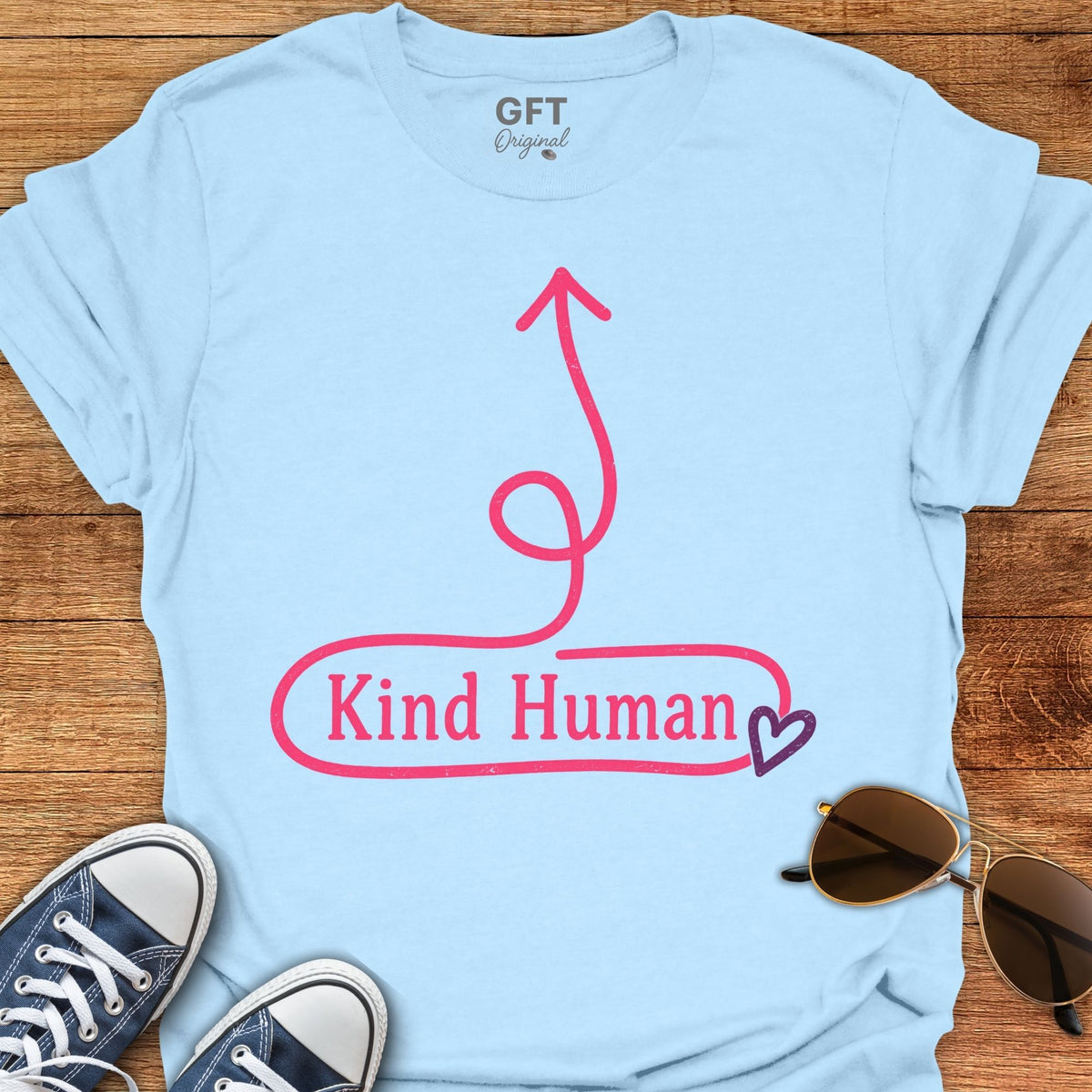 Kind Human Here - T-Shirt