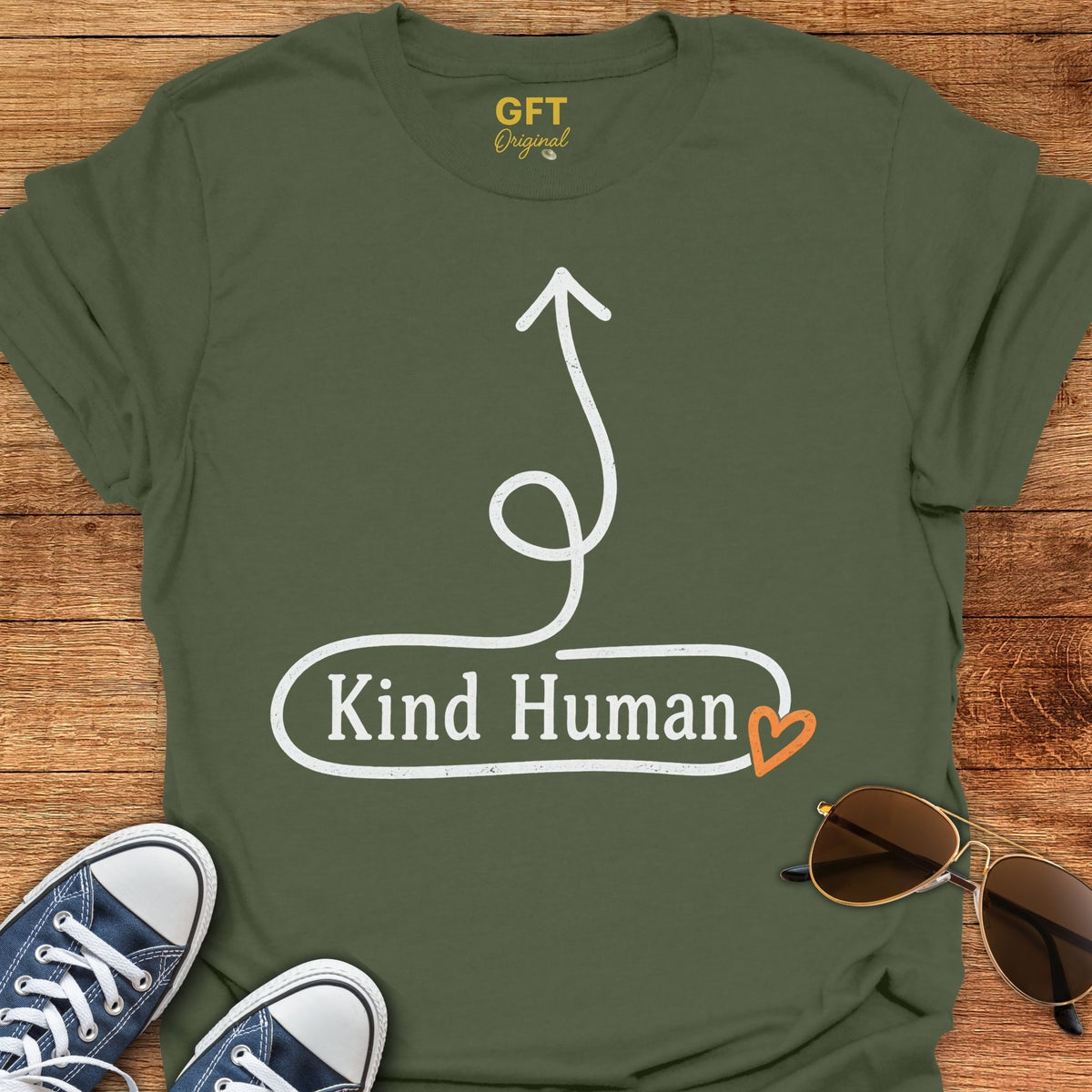 Kind Human Here - T-Shirt
