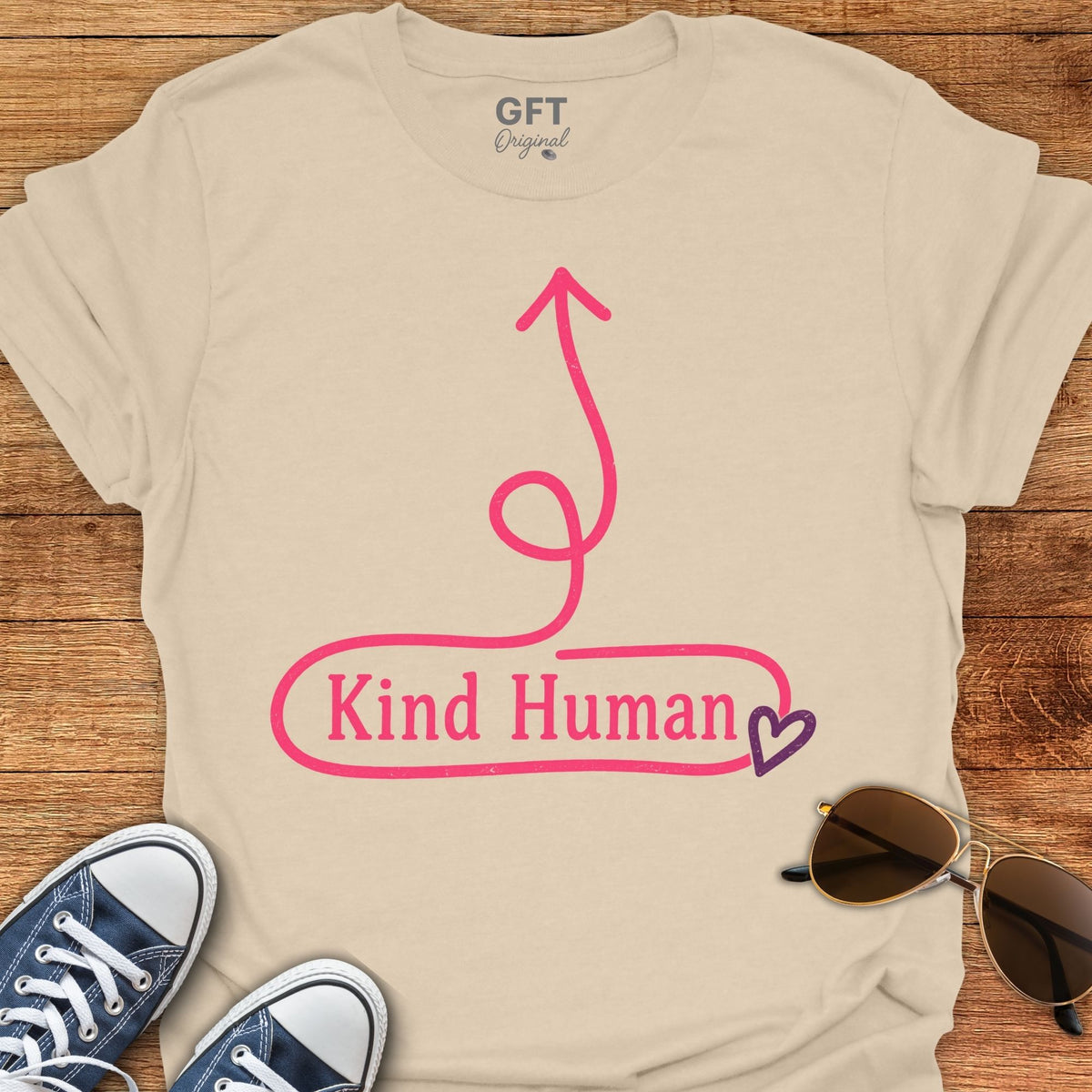 Kind Human Here - T-Shirt