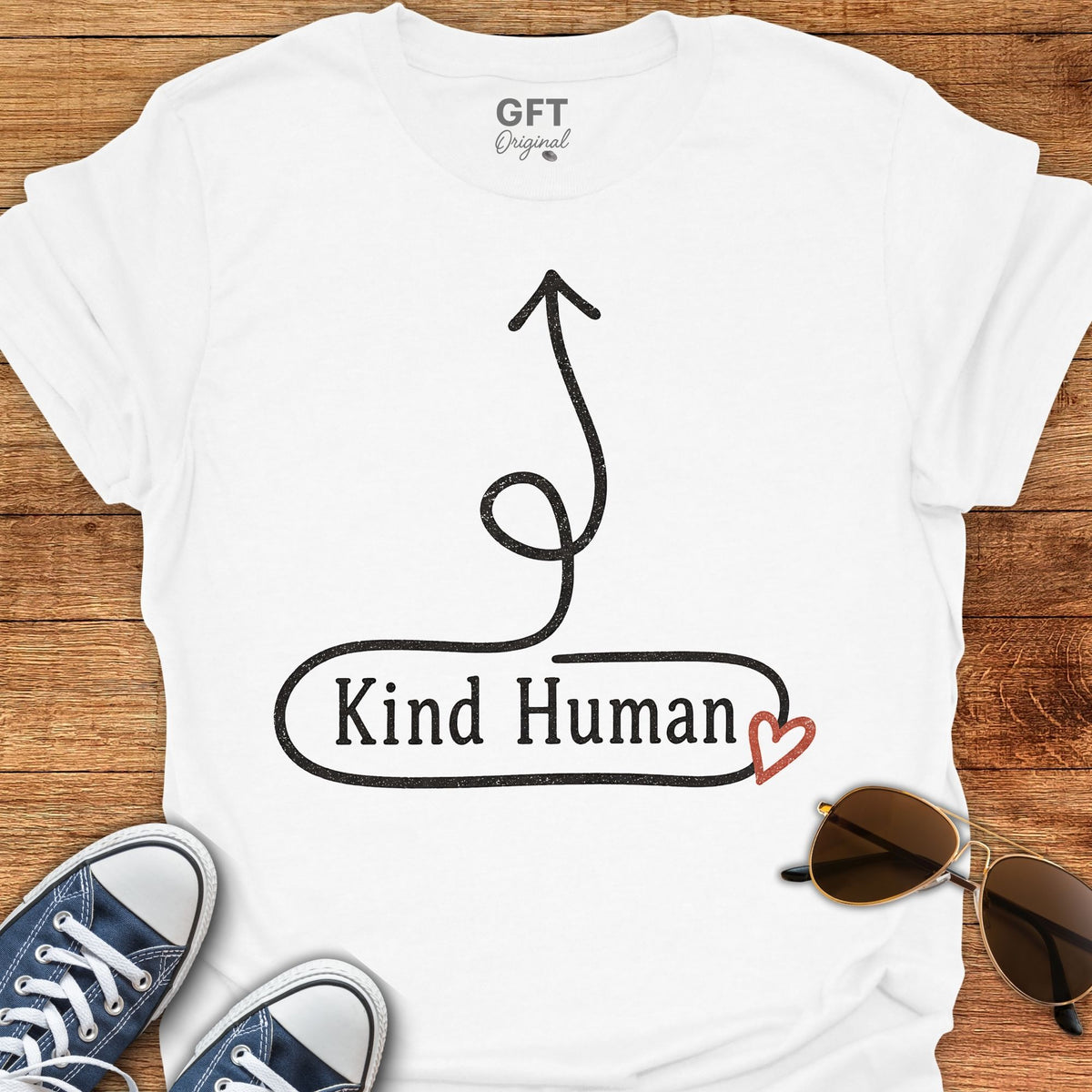 Kind Human Here - T-Shirt