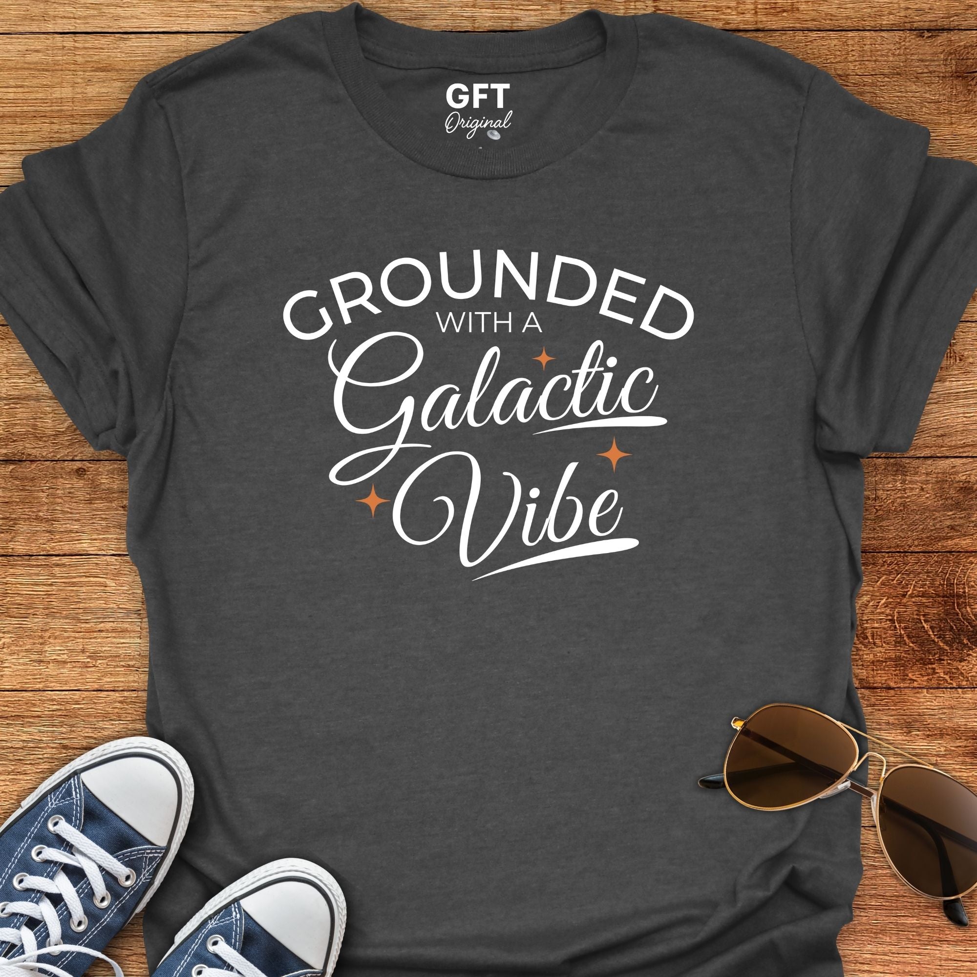 Grounded With A Galactic Vibe - T-Shirt