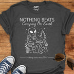 Camping on Earth Stencil  - T-Shirt