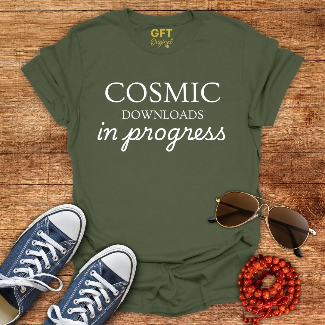 Cosmic Downloads in Progress - T-Shirt