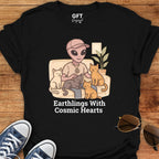 Cosmic Hearts 💜 Cats – T-Shirt