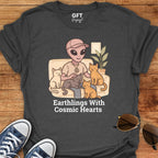 Cosmic Hearts 💜 Cats – T-Shirt