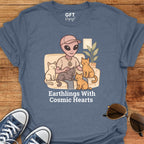 Cosmic Hearts 💜 Cats – T-Shirt