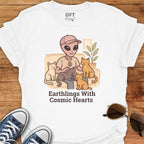 Cosmic Hearts 💜 Cats – T-Shirt