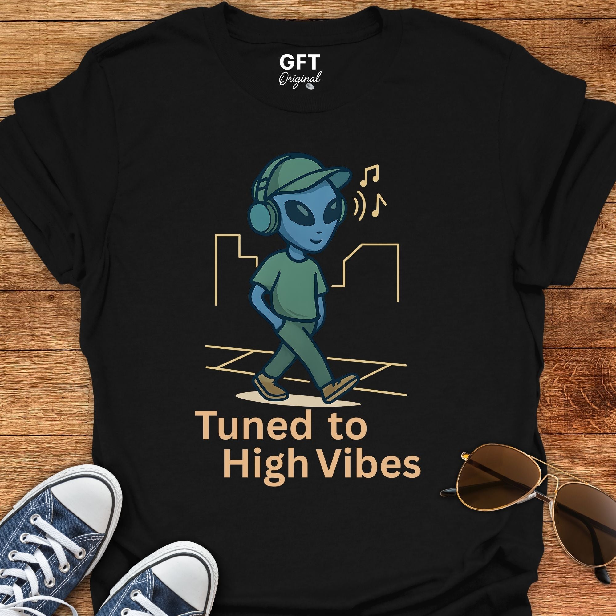 Tuned To High Vibes - T-Shirt